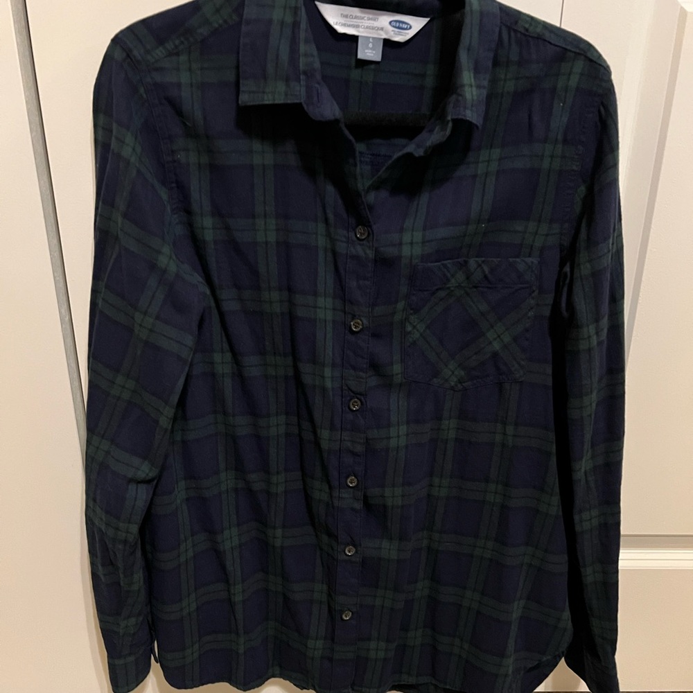 Lightweight Flannel Button-Down